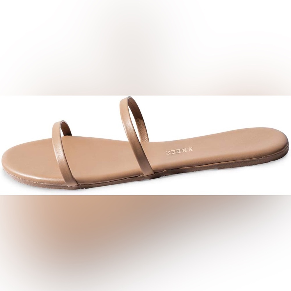 TKEESS Gemma Slides Tan Brown Women's Sandals Size 9